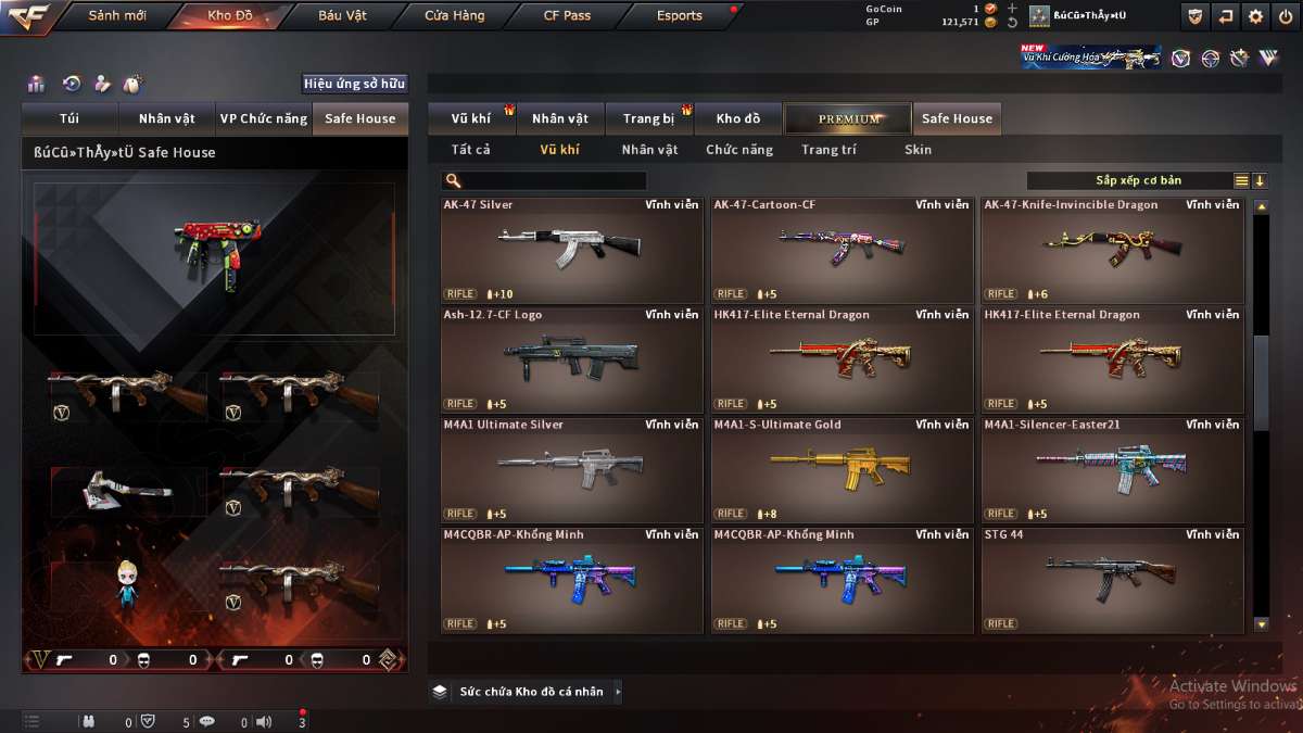 shop acc cf uy tin gia re
